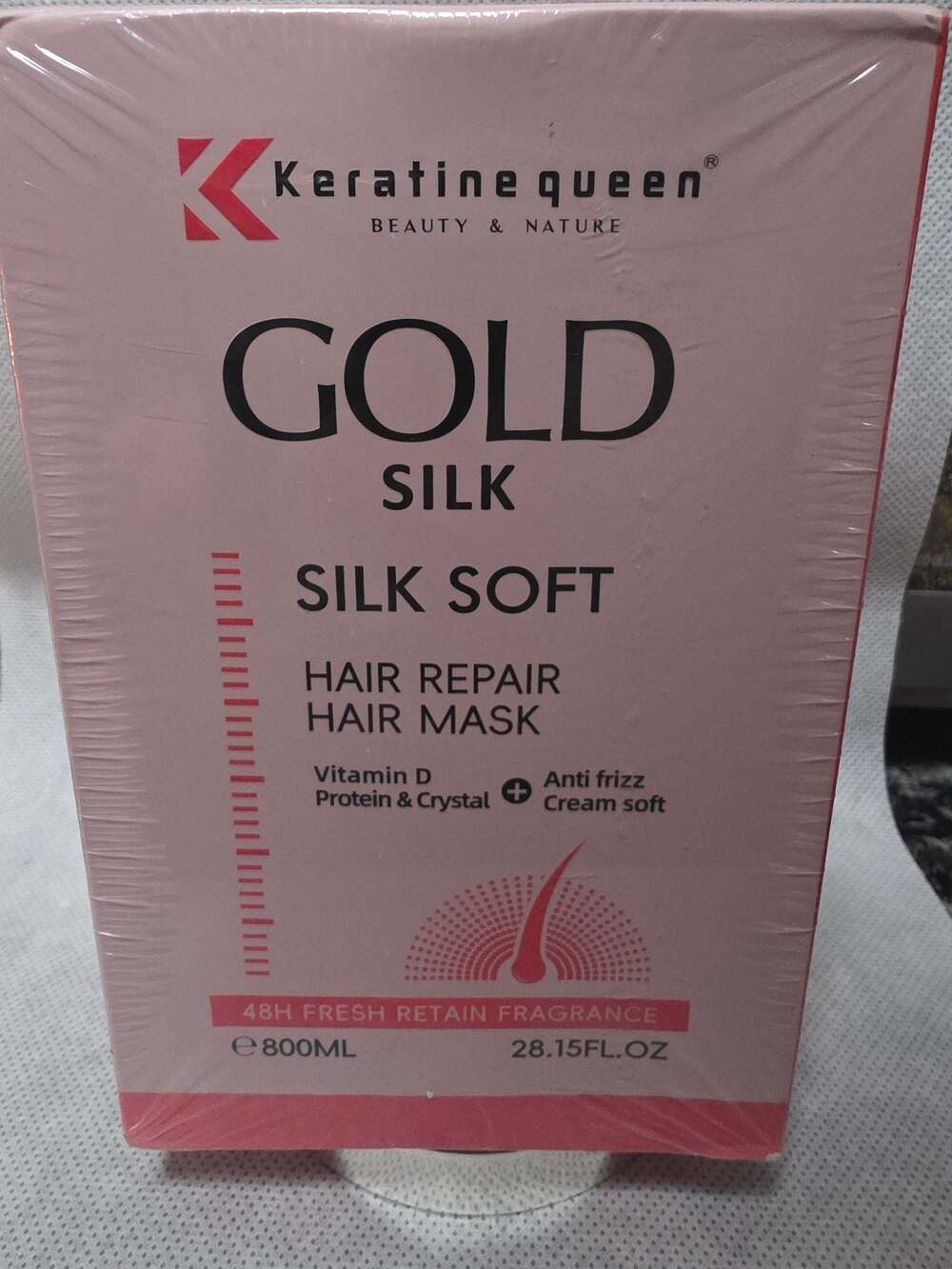 Keratine Queen Gold Silk Hair Repair Hair Mask 800ml